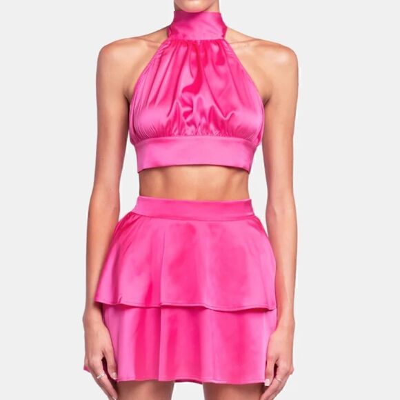 REVOLVE Pink Skirt Set - Picture 2 of 9